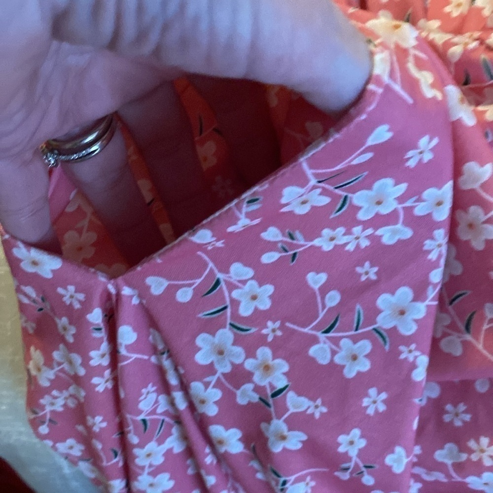 Styleworld Pink White Summer Dress XL - Picture 6 of 6